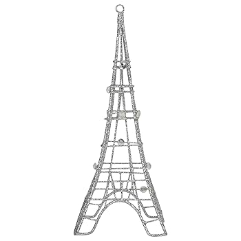 Amazon.co.jp: エッフェル塔シルバーGlittered、ワイヤ